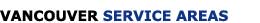 Vancouver Pet Care Servce Areas
